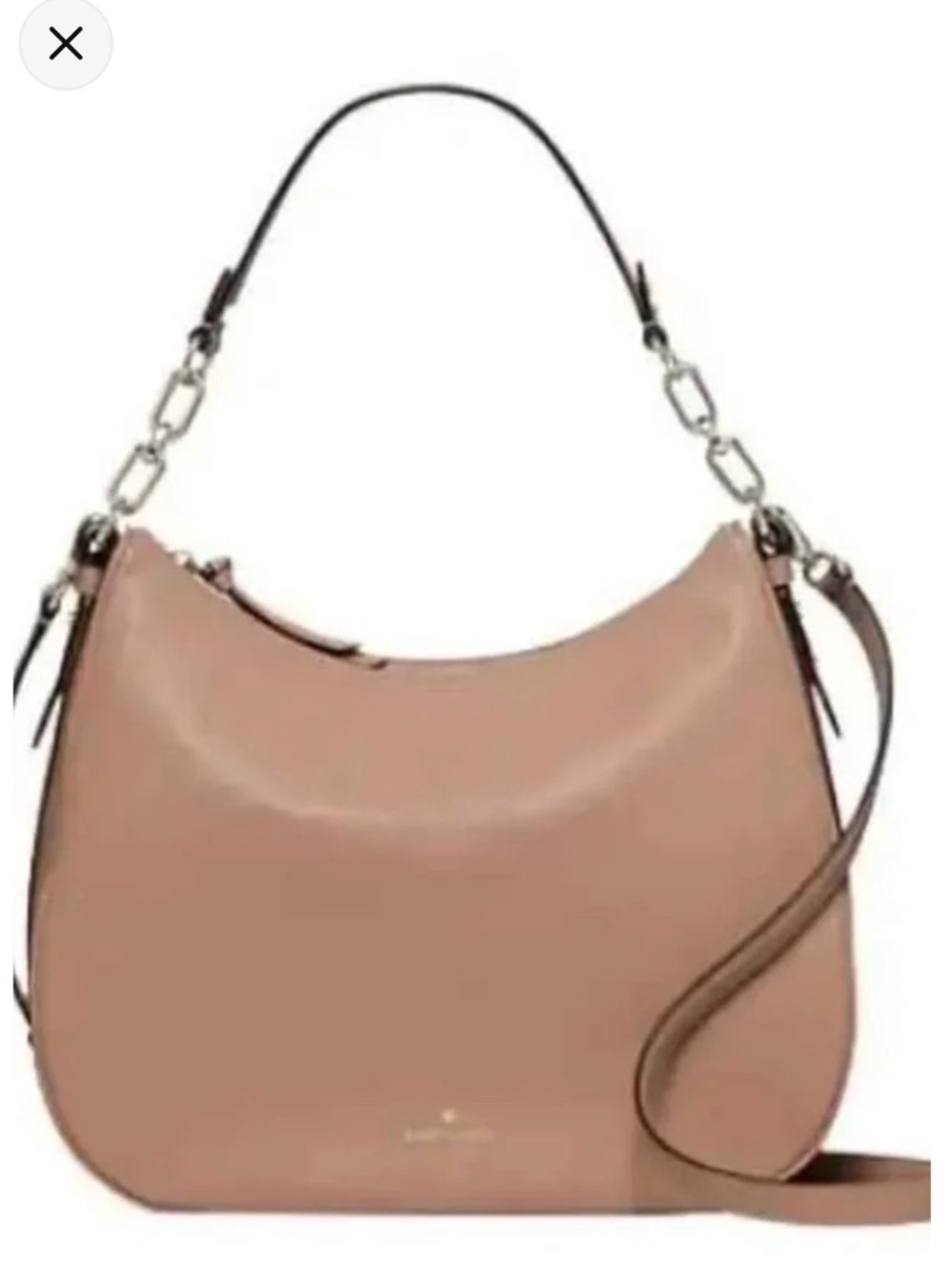 kate spade timeless taupe Leather Hobo Shoulder Bag